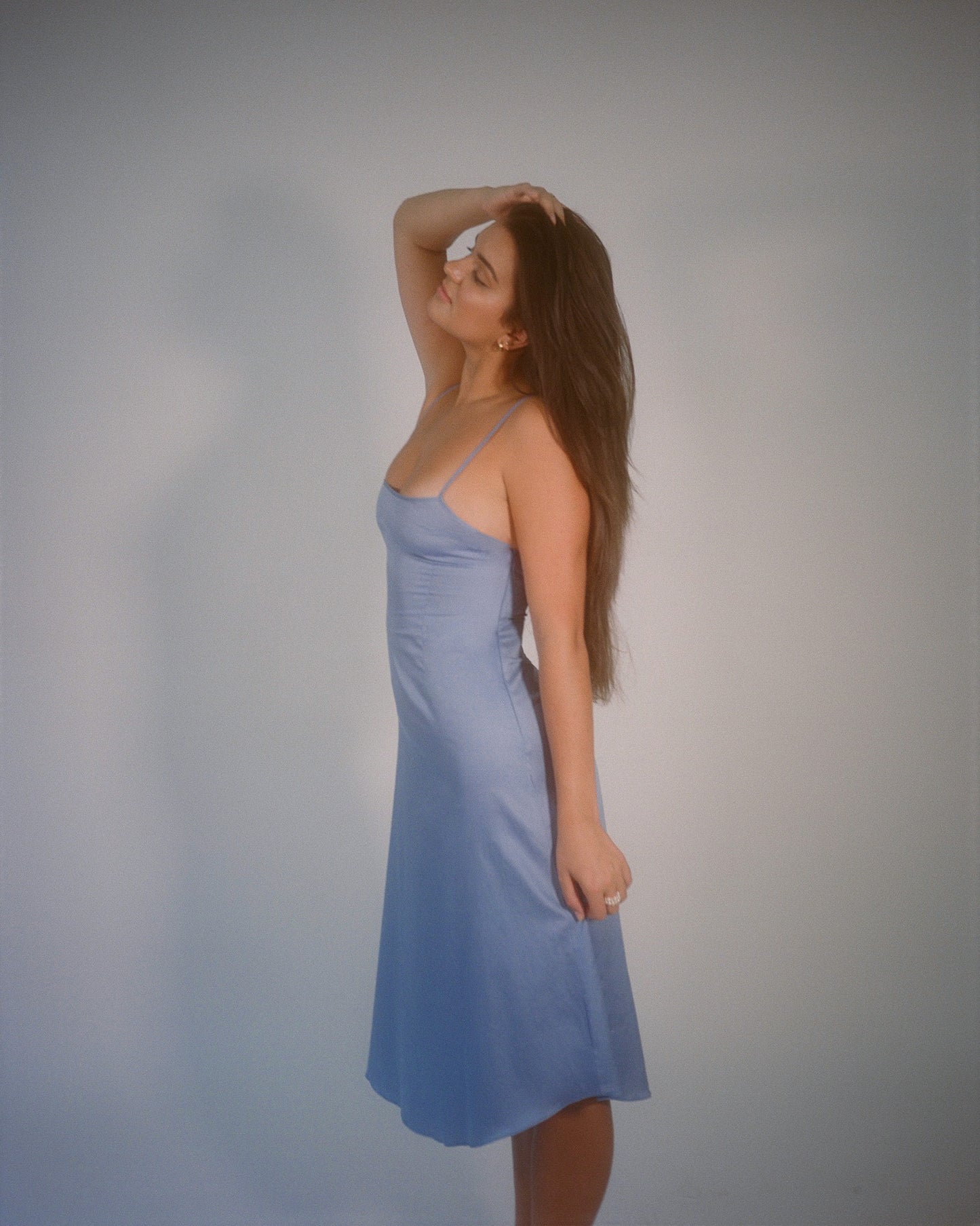 Anthoula Slip Dress - Sky