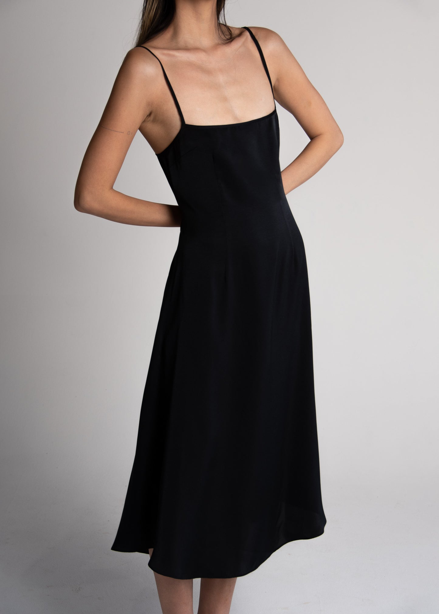 Anthoula Slip Dress - Black